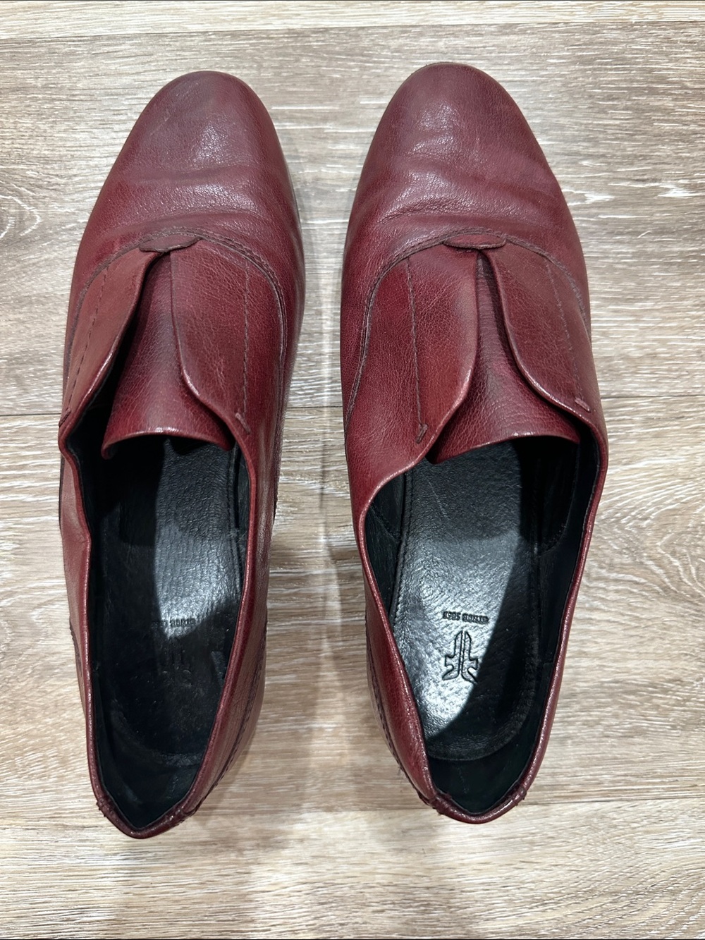Frye Women's Leather Slip-On Loafers in Burgundy